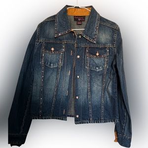 Vintage Contemporary Daniel K Embellished Denim Jacket SZ Small